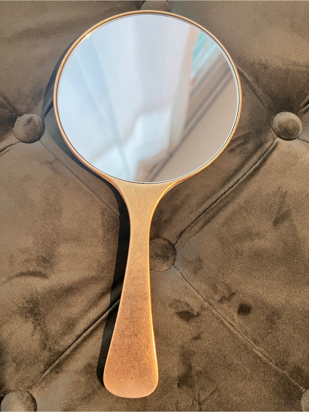Tatcha Omokage 22.5 Karat Gold Leaf Vanity Hand Held Mirror Only New In … - Picture 2 of 4